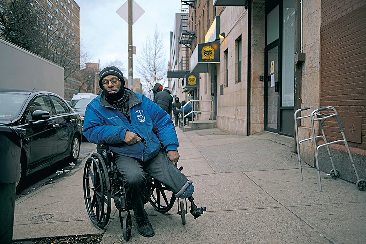 Greg Gordon outside OnPoint NYC in East Harlem, where he uses drugs safely - JOS&Eacute; A. ALVARADO JR.