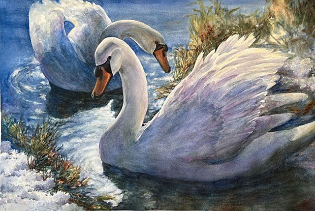 "Spring Swans" by Lynn Zimmerman - COURTESY