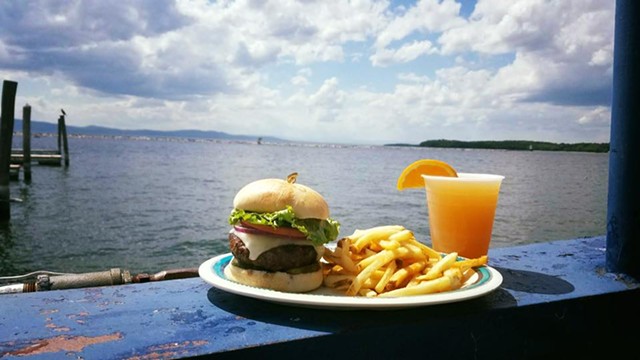 Burger, fries and booze at Breakwater - COURTESY OF BREAKWATER CAFÉ & GRILL