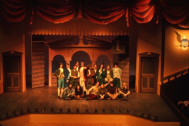 Royall Tyler Theatre's 1974 opening production of 'The Contrast,' written by Royall Tyler - COURTESY