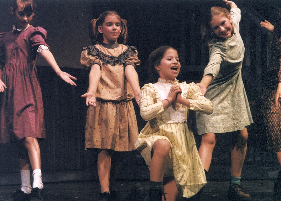 Taub, foreground, as Molly in Lyric Theatre's 1998 production of Annie - COURTESY OF LYRIC THEATER