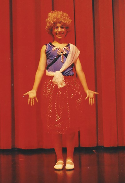 Taub, 11, playing Baby June in Lyric Theatre's 1999 production of Gypsy - COURTESY OF SUSAN TAUB