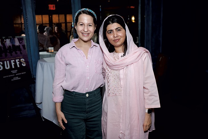 Taub with Suffs coproducer Malala Yousafzai - COURTESY OF JENNY ANDERSON