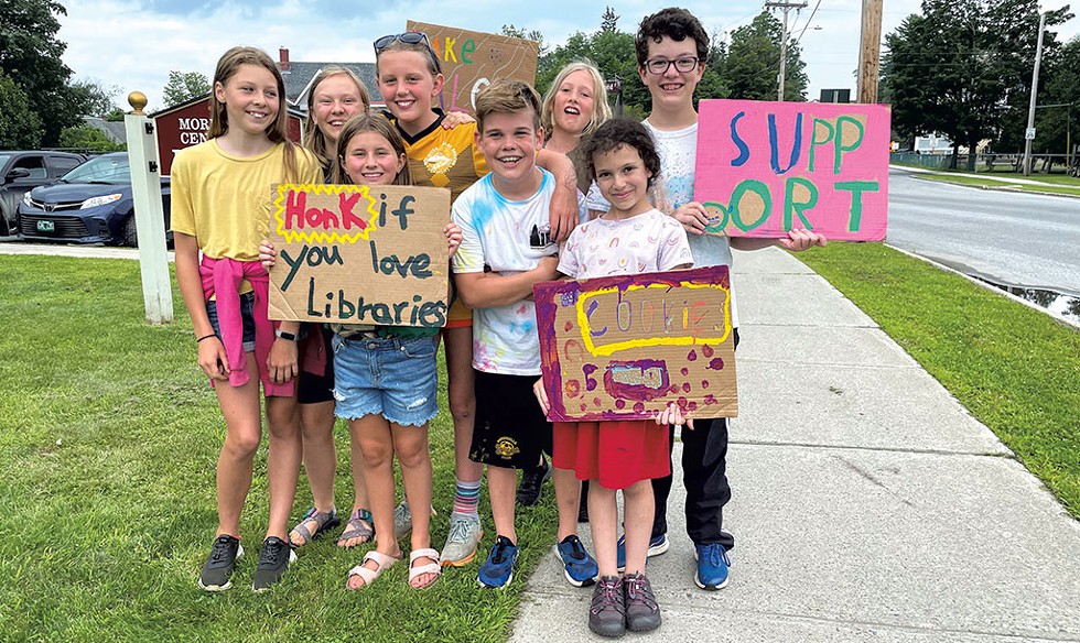 Good Citizens at the Morristown Centennial Library raised $529 at their bake sale to help the Johnson Public Library in the weeks after the July 2023 flood. - COURTESY