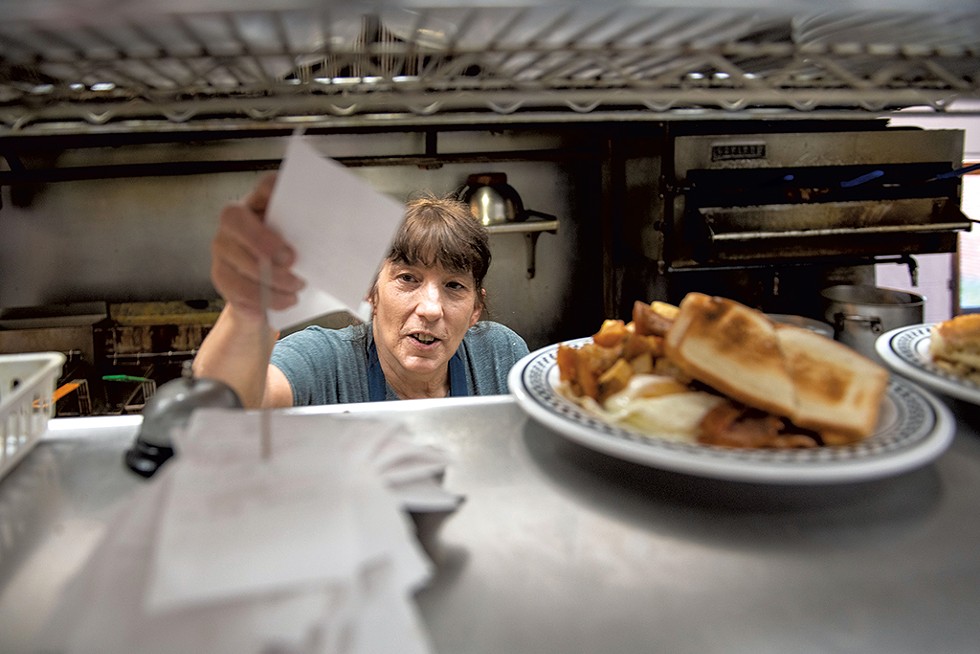 Jean Hayes at Birdseye Diner in Castleton - CALEB KENNA