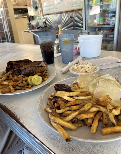 From left: A patty melt and an open-faced turkey sandwich - JORDAN BARRY ©️ SEVEN DAYS