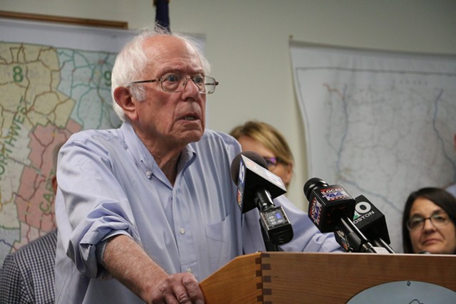 U.S. Sen. Bernie Sanders (I-Vt.) - FILE: KEVIN MCCALLUM ©️ SEVEN DAYS