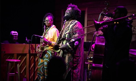 Lakecia Benjamin and Kamasi Washington performing during Burlington Discover Jazz Festival - LUKE AWTRY