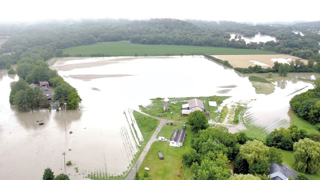 Flooding at Jericho Settlers Farm - COURTESY