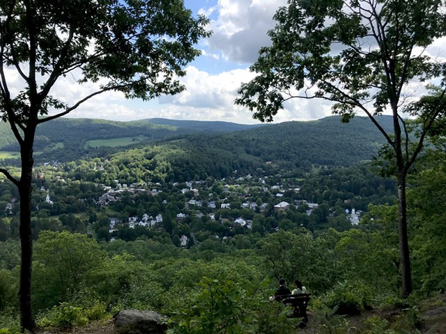 Woodstock from the summit of Mount Tom