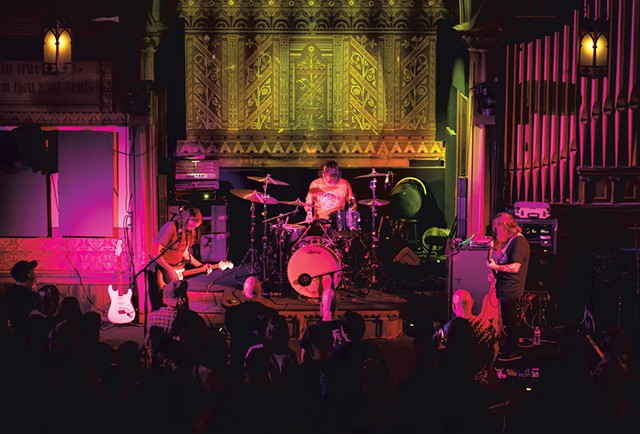 Earthless performing at the Stone Church in Brattleboro - LUKE AWTRY