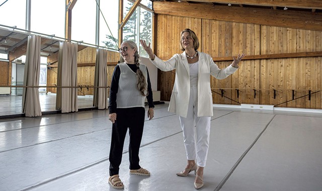 Donna Faye Burchfield and Laura Walker at Bennington College - COURTESY OF DAVID MORELOS ZARAGOZA