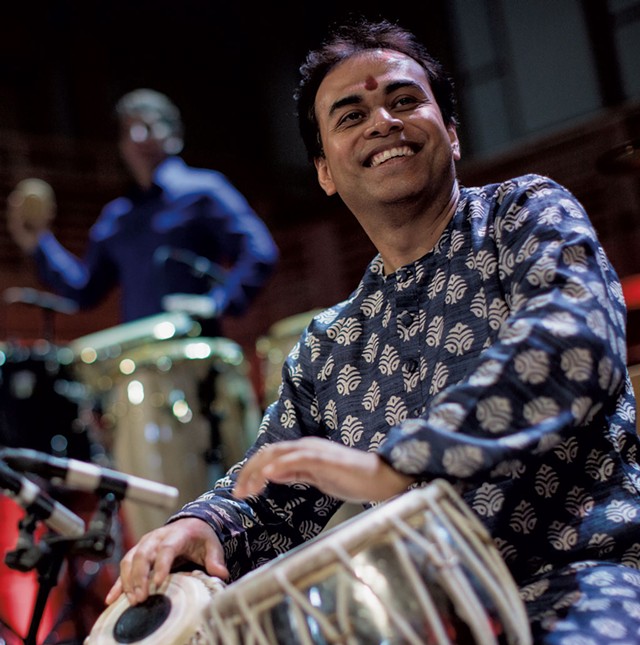 Sandeep Das playing the tabla - COURTESY OF MAX WHITTAKER