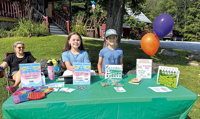 Ezra and Lyra selling their wares at Crafty Kids Farmers Market - COURTESY