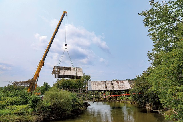 Dismantling the Sanborn Covered Bridge - STEVE LEGGE