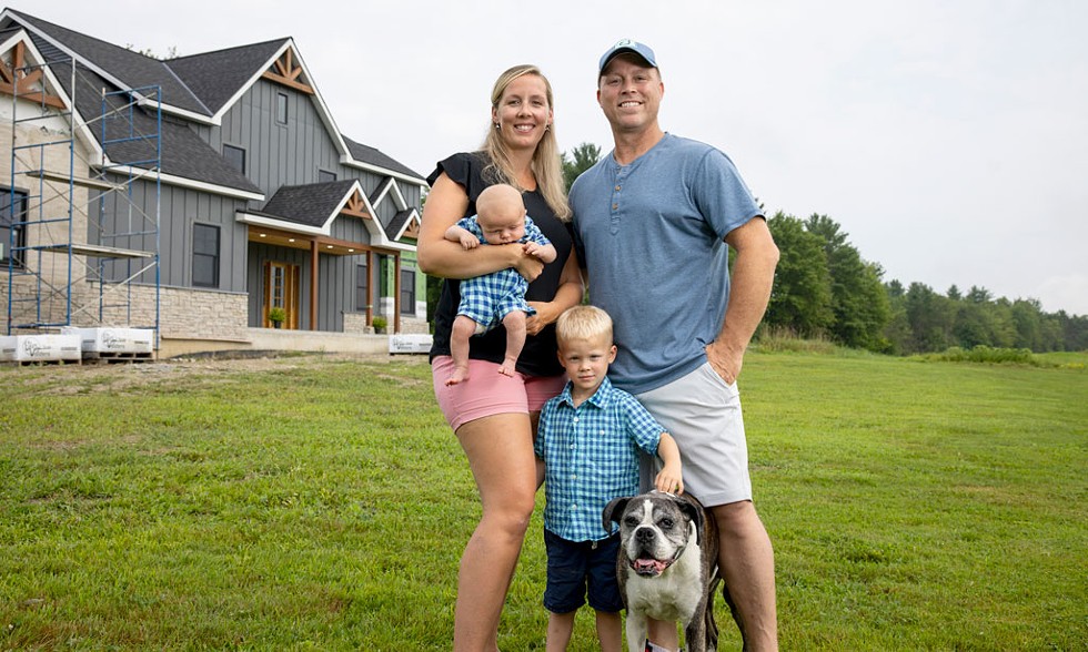 Erika and Travis Lavallee used Union Bank and its services to build their dream home in Westford, Vt. - JAMES BUCK