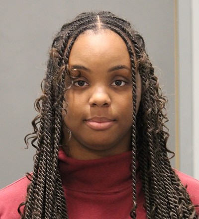 Aaliyah Johnson booking photo - BURLINGTON POLICE DEPARTMENT