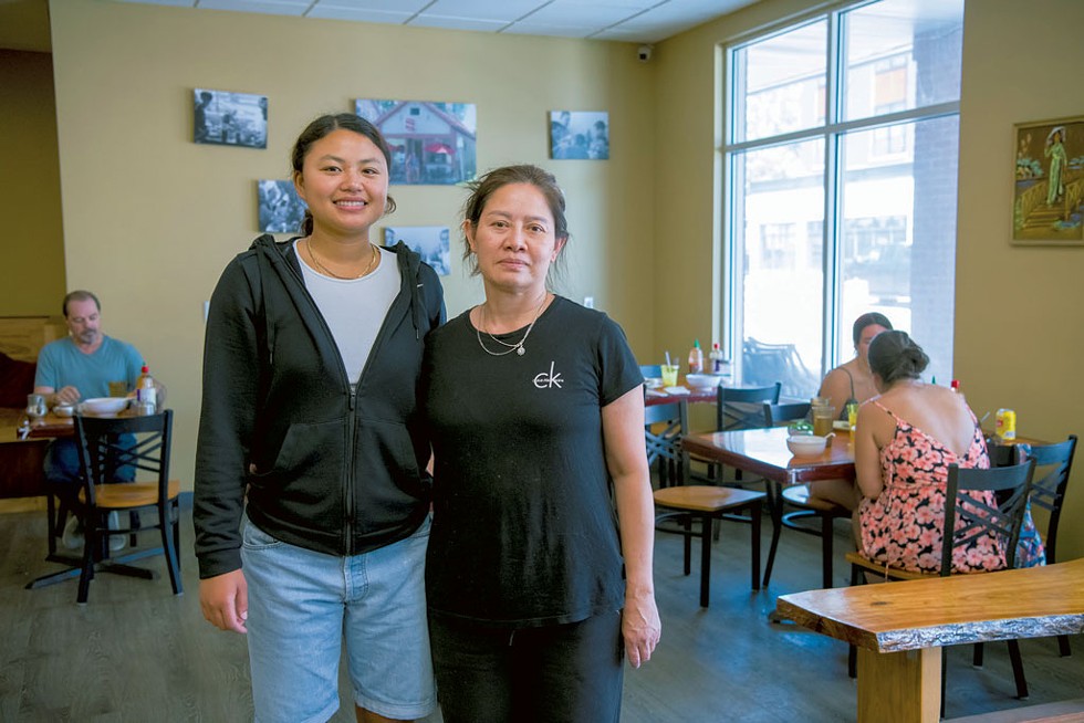 Pho Dang manager LyLy Dang, left, and owner Pany Senebouttarath - DARIA BISHOP