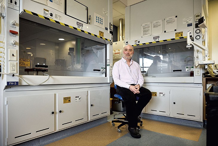 Paul Bierman in his lab at UVM - BEAR CIERI