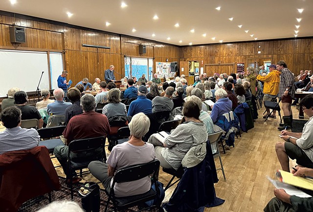 Residents at a meeting about the project - COURTESY