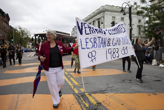 Leah Wittenberg, left, at the 2023 Pride Parade - FILE: JAMES BUCK