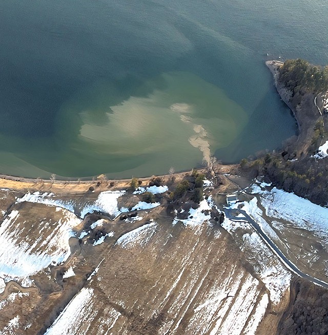 Runoff from Vorsteveld Farm in Panton into Lake Champlain - ROB MANN