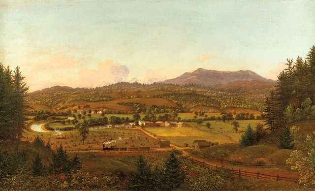 "Steam Train in North Williston, Vermont" by Charles Louis Heyde, ca.1856 - COURTESY OF SHELBURNE MUSEUM AND ANDY DUBACK