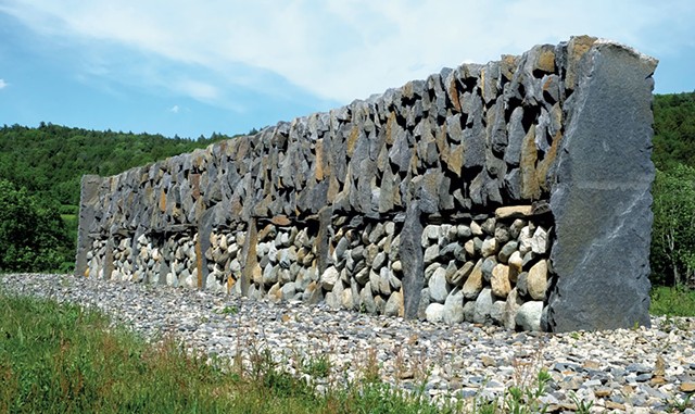 "Monolith" by Jared Flynn at the Stone Trust's Stone Wall Park - COURTESY