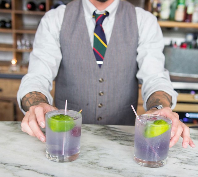 Drinks being served at Oak45, which will reopen as a gay bar - COURTESY OF OAK45