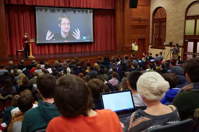 Edward Snowden Takes Center Stage at Middlebury College