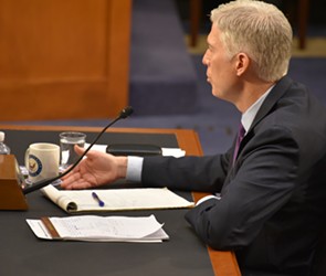 Judge Neil Gorsuch testifying before the Senate Judiciary Committee - PHOTO COURTESY SEN. PATRICK LEAHY'S OFFICE