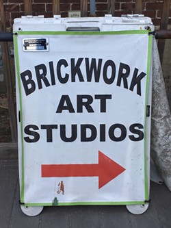 Sandwich board for Brickwork Art Studios - PAMELA POLSTON