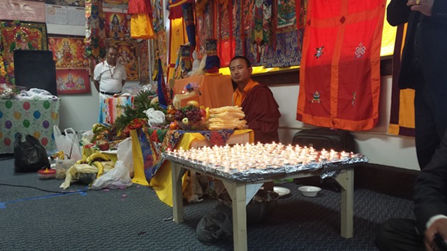 Lama Guru Samten presiding over Buddhist rites - KYMELYA SARI