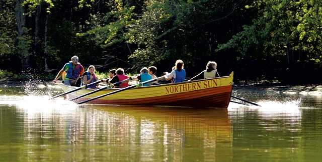 Longboat rowing - COURTESY OF LAKE CHAMPLAIN MARITIME MUSEUM