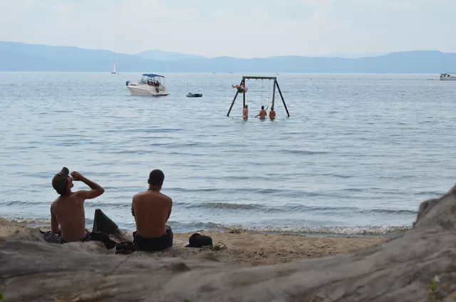 A Short-Lived Swing Set Makes a Splash in Burlington's South End