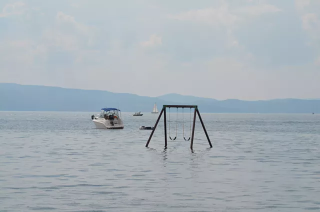 A Short-Lived Swing Set Makes a Splash in Burlington's South End