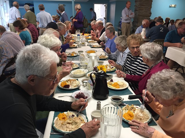 Chicken pie supper at Richmond Congregational Church - SALLY POLLAK