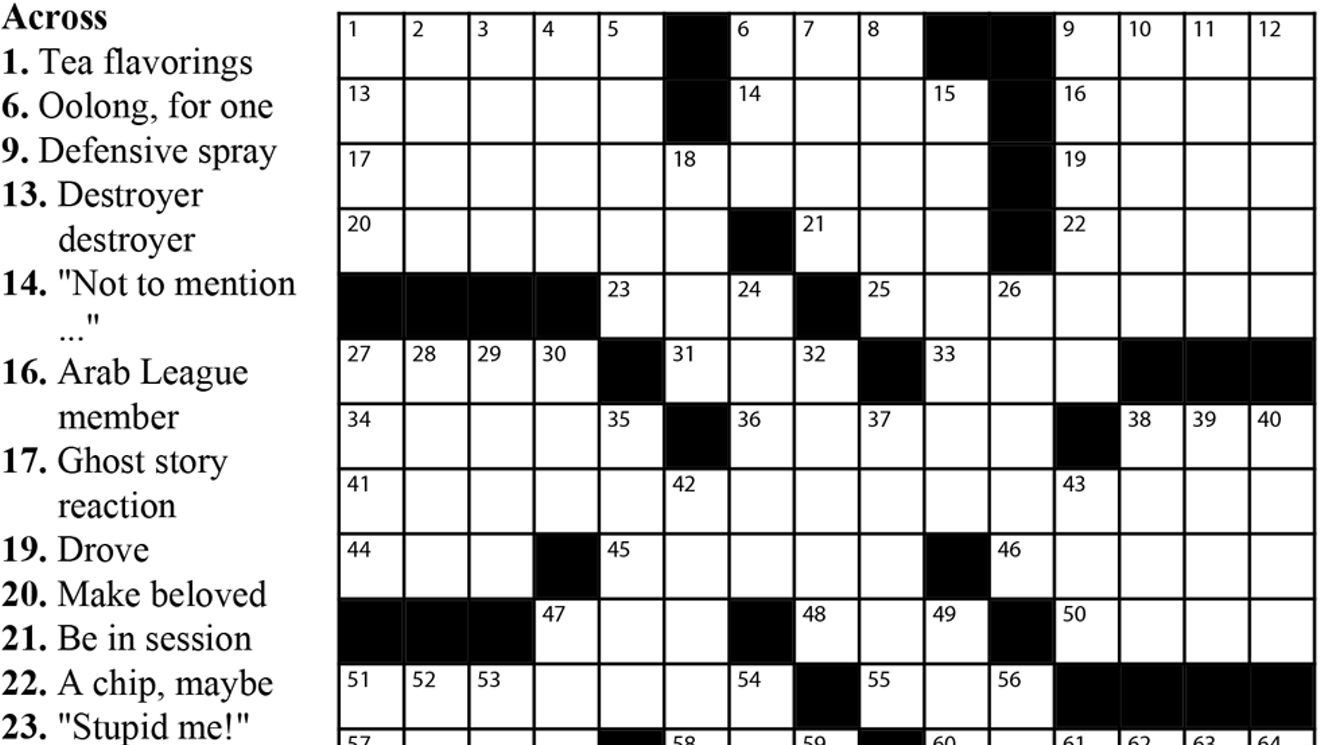 Crossword: #39 Frequent Fliers? #39 (6/3/20) Crossword Seven Days