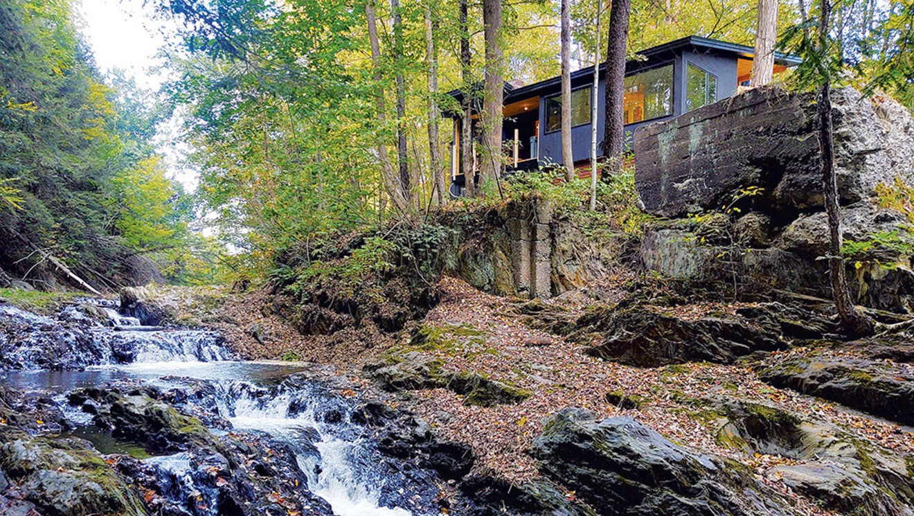 How a Creek-Side Cabin in Waterbury Was Transformed Into an Industrial-Chic Bachelor Pad Home Tours Seven Days Vermonts Independent Voice