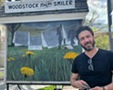 Stuck in Vermont: Adrian Tans Draws an Audience With Chalk Art on the Woodstock Town Smiler