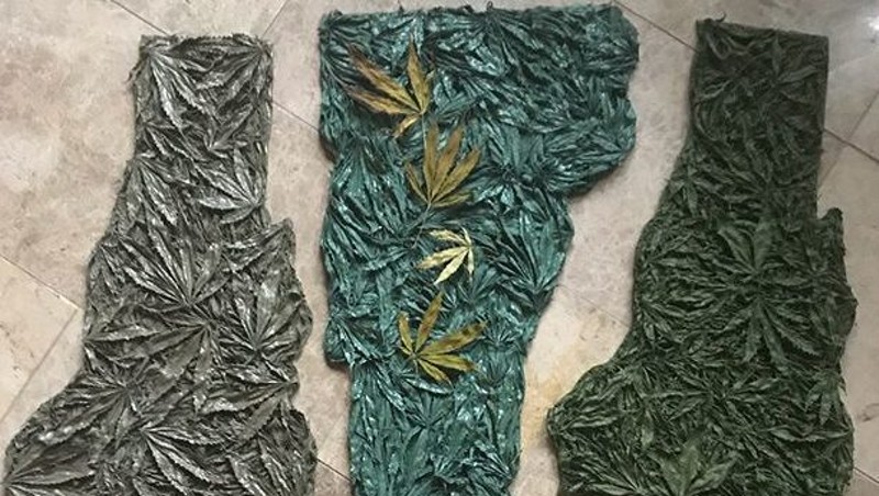 Examples of Julie Duquette's cannabis-inspired artwork