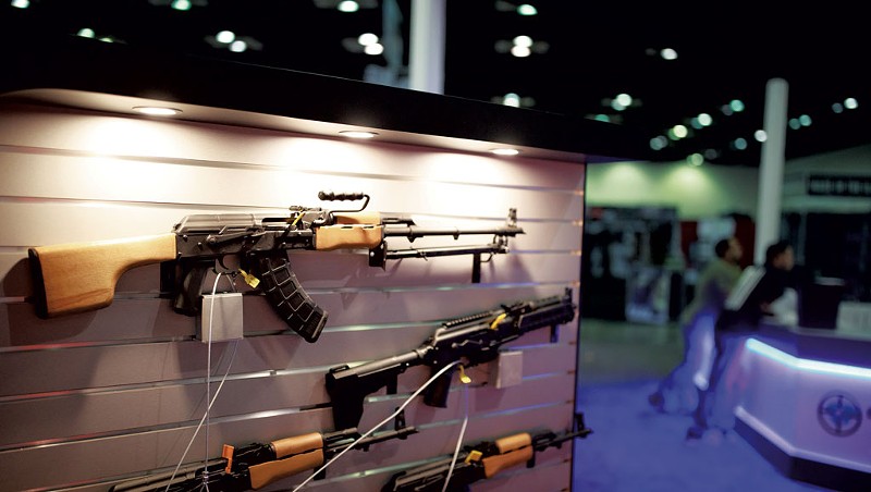 A Century International Arms booth at a National Rifle Association convention in Indianapolis