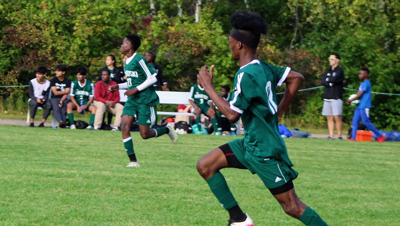 A Winooski High School soccer game this fall