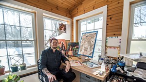 Jeffrey Robbins in his studio