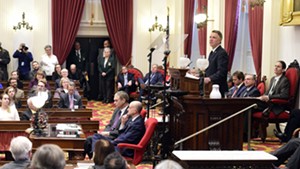 Gov. Phil Scott addressing the legislature