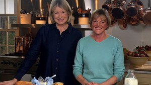 Allison Hooper (right) on Martha Bakes with Martha Stewart