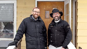 Rabbi David Fainsilber (left) and Rev. Rick Swanson