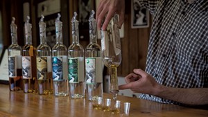 A tasting at Smugglers' Notch Distillery