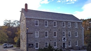 Old Stone Mill building in Middlebury