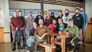 The team at Hill Farmstead, founder Shaun Hill standing fourth from left